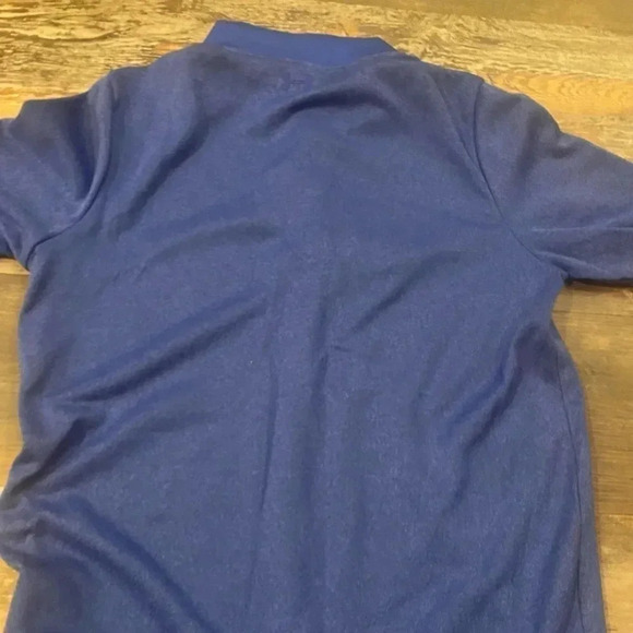 Under Armour Golf Men’s Medium Loose Cold Gear Blue Long Sleeve Snaps Logo UA - Picture 8 of 8